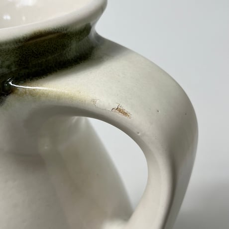VINTAGE “FAT LAVA” CERAMIC FLOWER VASE