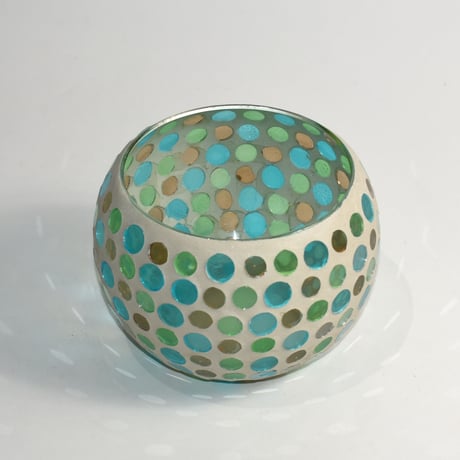 USED MOSAIC HANDMADE GLASS POT
