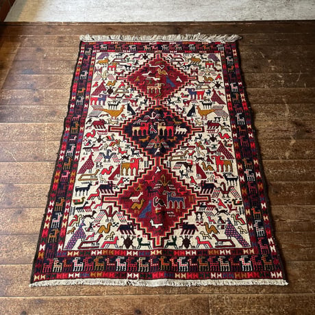 VINTAGE TURKEY WOOL SOUMAK RUG