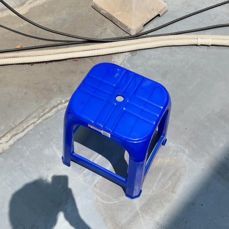 USED "SAHACHAI" PLASTICS STOOL