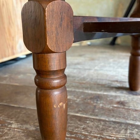 USED WOODEN & MARBLE PATTERN LOW TABLE