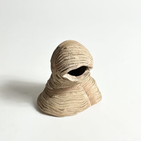 VINTAGE CLAY MUMMY STATUE