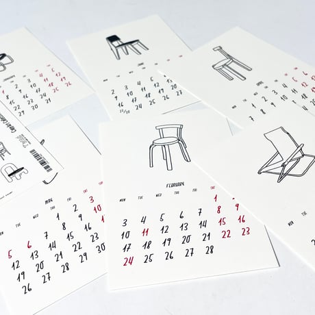 TAKESHI WADA "2025 VTG CHAIR COLLECTION CALENDAR"