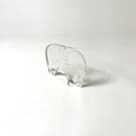 USED ELEPHANT MOTIF GLASS BOOK STAND
