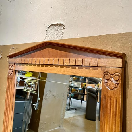 USED WOODEN FRAME WALL MIRROR