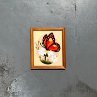 USED UNKNOWN ARTIST EMBROIDERY PAINTING WALL ART