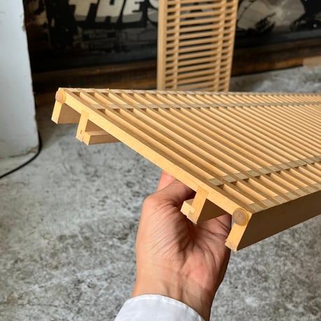 USED WOODEN RUDDER CD RACK