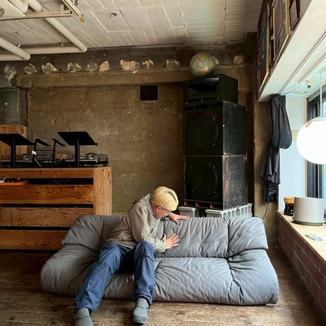 JAPAN USED GENIUS LEATHER 2.5P LOW SOFA