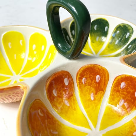 USED CERAMIC 3 BOWL