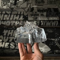 USED GLASS MOUNTAIN MOTIF PEN STAND