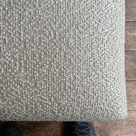 USED IRON LEG FABRIC OTTOMAN