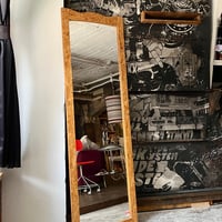 USED WOODEN FRAME WALL MIRROR