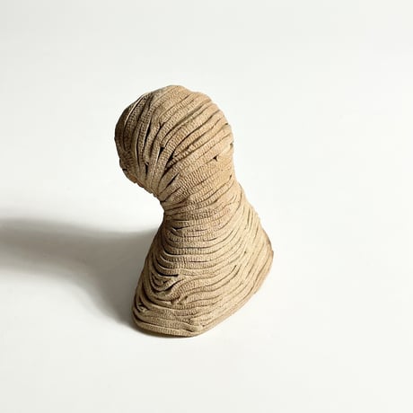 VINTAGE CLAY MUMMY STATUE