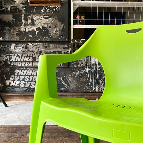 USED PLASTICS GARDENING ARMCHAIR