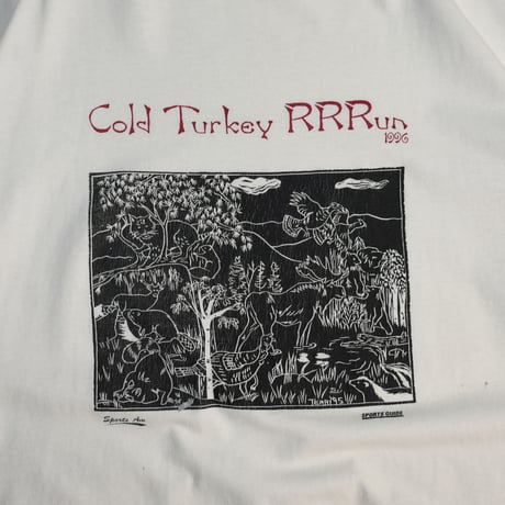 USED 96'S "COLD TURKEY RUN" L/S TEE