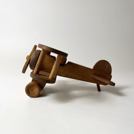USED WOODEN HANDMADE AIR PLANE