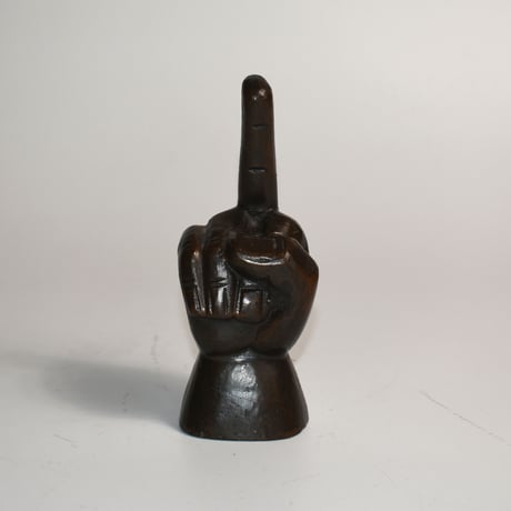 USED IRON FINGER STATUE