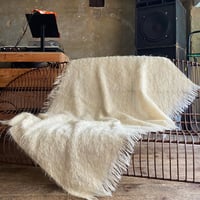 VINTAGE “PAR ROBIN” MOHAIR BLANKET