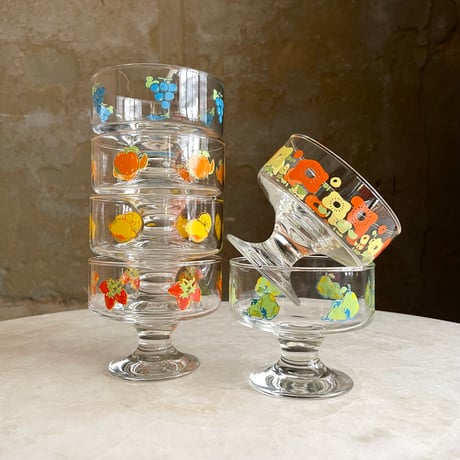 JAPAN NEW “SASAKI GLASS” FRUIT GLASS