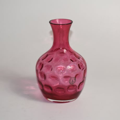 USED TEXTURE  GLASS FLOWER VASE