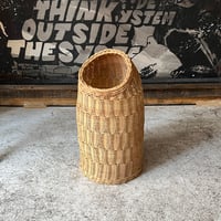 USED RATTAN TRASH CAN