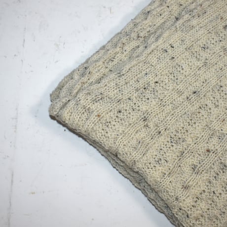 USED "ARAN CRAFTS" WOOL BLANKET