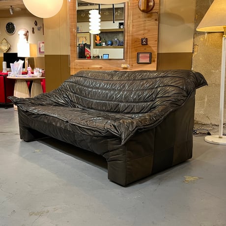 USED LEATHER 3P SOFA
