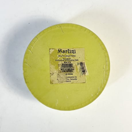 NEW "MARTINI" CERAMIC PLATE SET