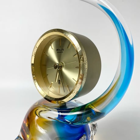 JAPAN USED GLASS STAND CLOCK