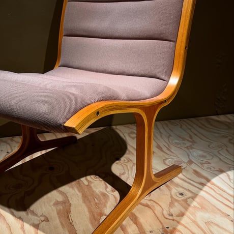 JAPAN USED "TENDO" WOODEN LOUNGE CHAIR