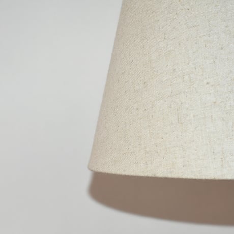 USED WOODEN BODY FABRIC SHADE PENDANT LAMP