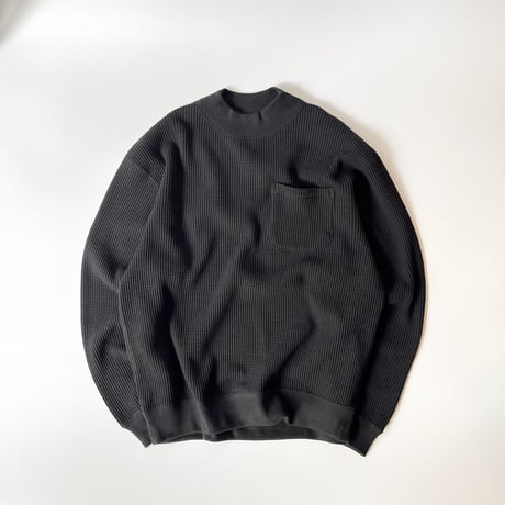 COMFORTABLE REASON "Big Waffle Mock Neck"