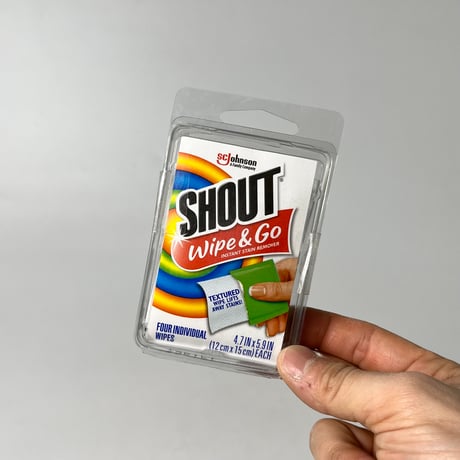 NEW "S.C.JOHNSON / SHOUT WIPE & GO"