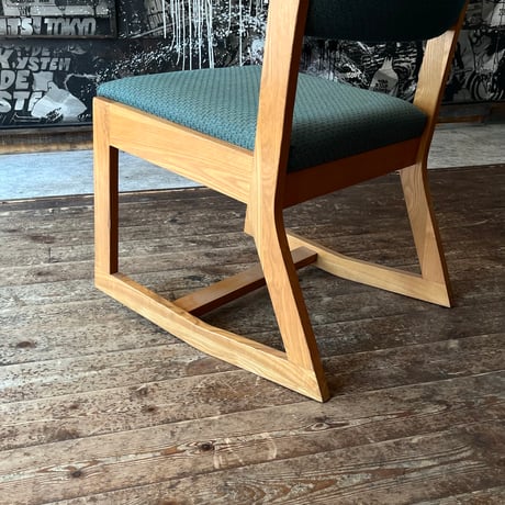 VINTAGE 70’S WOODEN FRAME FABRIC ROCKING CHAIR