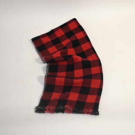 USED PLAID ACRYLIC WOOL BLANKET