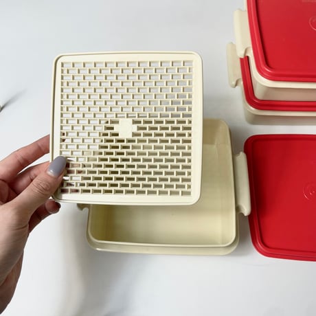 USED "TUPPERWARE / QUARTET" LUNCH BOX