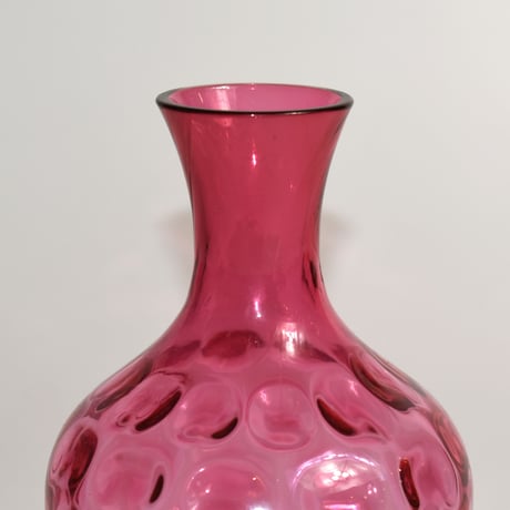 USED TEXTURE  GLASS FLOWER VASE