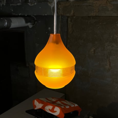 JAPAN USED “HITACHI” GLASS SHADE PENDANT LAMP