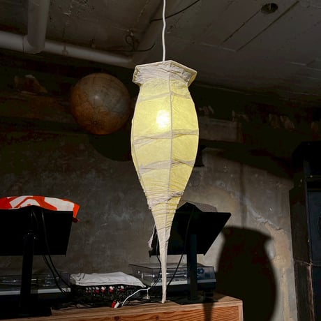 JAPAN USED WASHI SHADE PENDANT LAMP