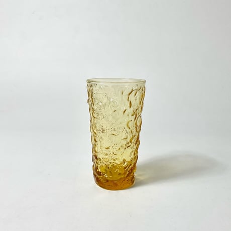 VINTAGE 60'S "FIRE KING" MILANO HONEY GOLD 60Z JUICE GLASS