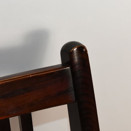 JAPAN USED "KARIMOKU" WOODEN FABRIC CHAIR
