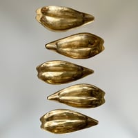 USED BRASS PETAL ASHTRAY