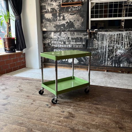 JAPAN USED STEEL LEG STAINLESS CARRY WAGON