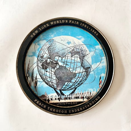USED “NY WORLD’S FAIR”METAL PLATE