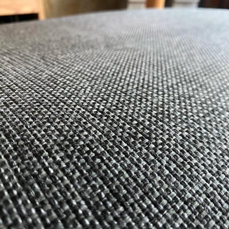 USED WOODEN FRAME FABRIC ARM CHAIR