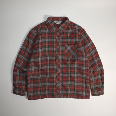 USED "LADIES WEAR" PLAID L/S SHIRT