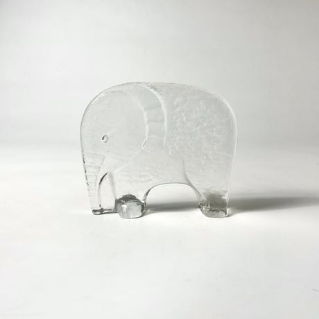 USED ELEPHANT MOTIF GLASS BOOK STAND