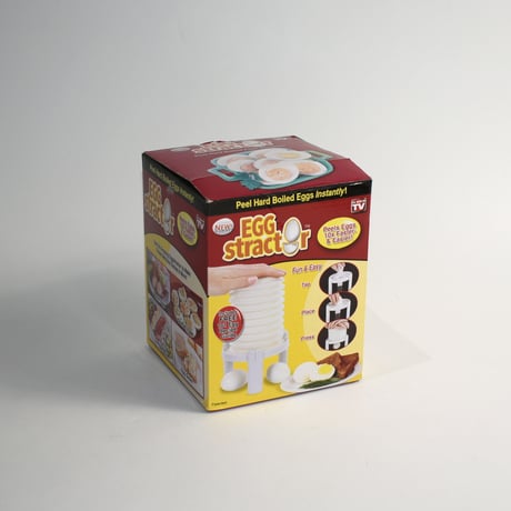 NEW "EGG STRACTOR" EGG PEELER