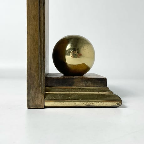 USED WOODEN BOOKEND