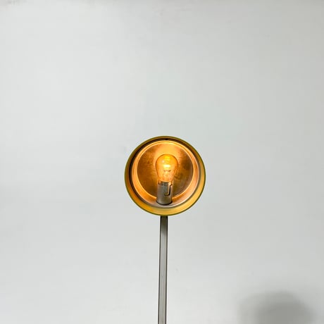 JAPAN USED 70’S-80’S “NANBU INDUSTRIAL CO.,LTD” PLASTIC SHADE IRON FRAME TABLE LAMP